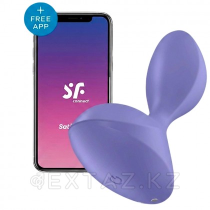 Анальная вибропробка Satisfyer Sweet Seal Connect App, лиловая от sex shop Extaz фото 11