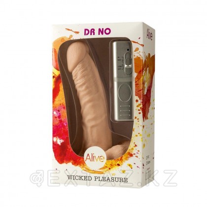 Реалистичный вибратор Dr. No (18 *4.6 см.) от Alive от sex shop Extaz фото 7