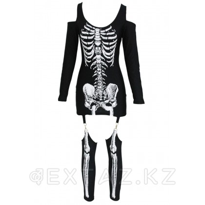 Платье на хеллоуин «Скелет» размер L от sex shop Extaz фото 2