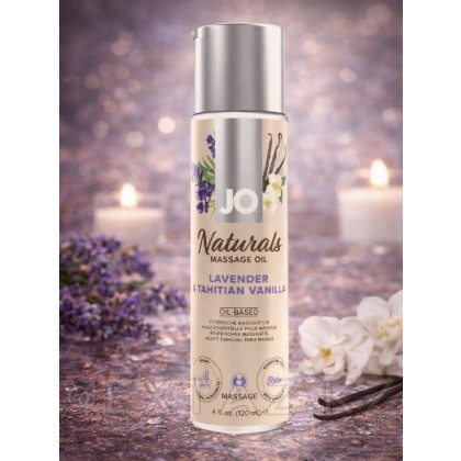 Массажное масло JO - Lavender & Vanilla/Лаванда и ваниль, 120 мл от sex shop Extaz фото 2