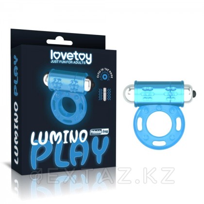Эрекционное кольцо с вибрацией Lumino Play (светится в темноте) от sex shop Extaz фото 8