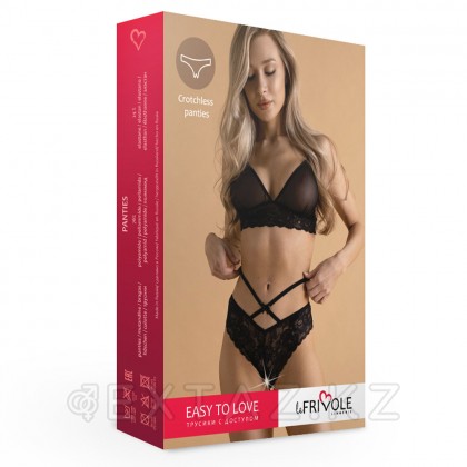 Кружевные трусики с доступом и стрепами Easy to love, S/M, 42-44 от sex shop Extaz фото 11
