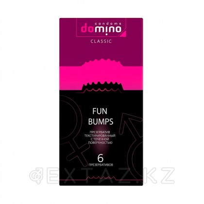 Презервативы DOMINO CLASSIC Fun Bumps, с точечной поверхностью, 6 шт от sex shop Extaz