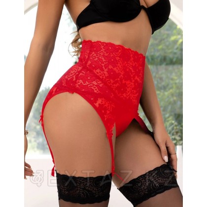 Пояс для чулок на высокой посадке Red Sexy Lace (XS-S) от sex shop Extaz фото 2
