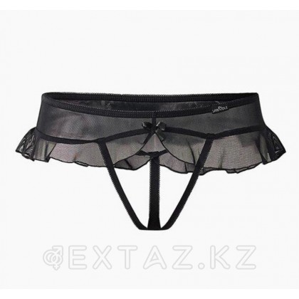 Завлекающие черные трусики с доступом и нежной юбочкой (Easy to love) (L/XL (46-48)) от sex shop Extaz фото 2