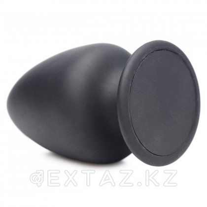 Мягкая гибкая анальная пробка Squeeze-It Silicone Anal Plug Small, S, черный, 9х5.1 см от sex shop Extaz фото 4