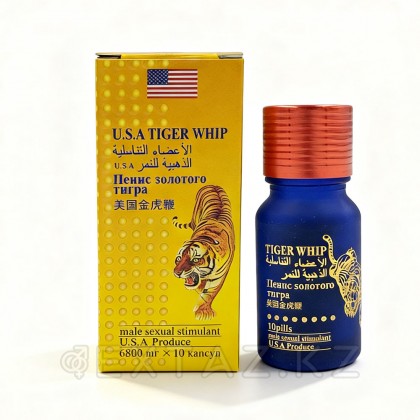 Возбуждющее средство для мужчин Пенис золотого тигра Tiger Whip (10 таблеток) от sex shop Extaz