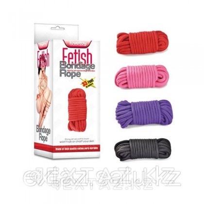 Веревка для бондажа черная - 10 м. от sex shop Extaz фото 2