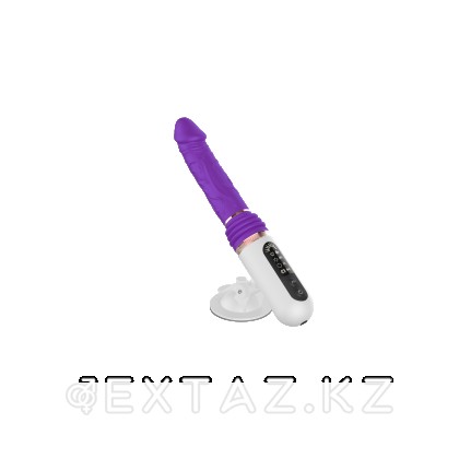 Телескопический вибратор с дисплеем на подставке от sex shop Extaz