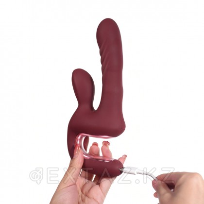 Вибратор для двойной стимуляции Magic Duet от Magic Motion бордовый от sex shop Extaz фото 3