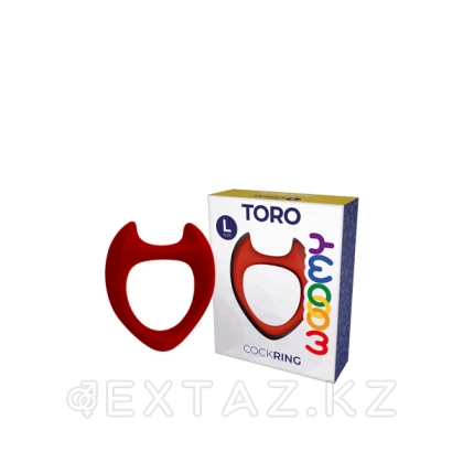 Эрекционное кольцо Toro от Wooomy  красное (L) от sex shop Extaz