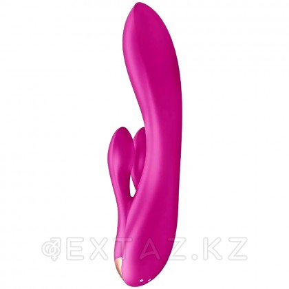 Вибратор с клиторальным стимулятором Satisfyer Double Flex Connect App лиловый от sex shop Extaz фото 8