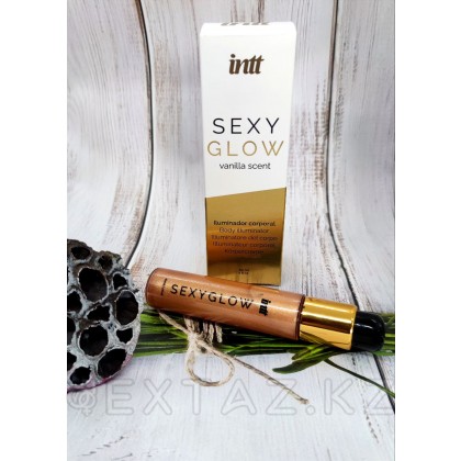 Intt Sexy Glow - хайлайтер для тела с ароматом ванили и золотистыми микрогранулами, 60 мл. от sex shop Extaz фото 4