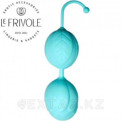 Шарики Кегеля со смещенным центром тяжести Sirius от Le Frivole, аквамарин, 14* 3.5 см. от sex shop Extaz фото 2