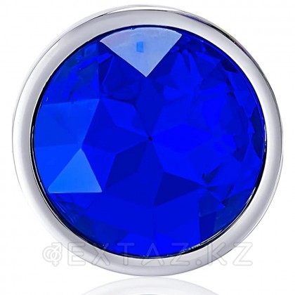 Маленькая металлическая анальная пробка с синим кристаллом Anal Pleasure от Alive (L: 9*4,1 см.) от sex shop Extaz фото 4