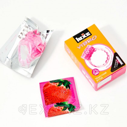 Виброкольцо LUXE VIBRO Техасский бутон (+ презерватив) от sex shop Extaz фото 2
