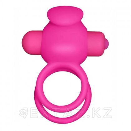 Эрекционное виброкольцо Power DUO clit cockring (розовый) от sex shop Extaz фото 9