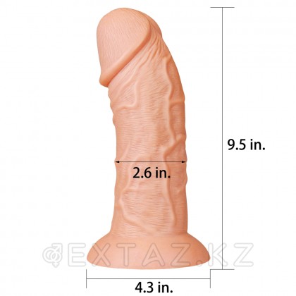 Фаллоимитатор на присоске Realistic Curved Dildo (24 см) от sex shop Extaz фото 10