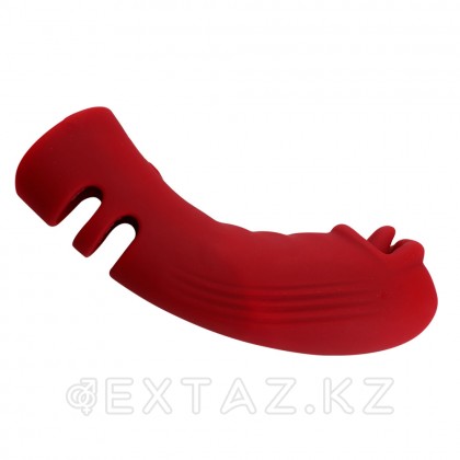 Силиконовый вибратор на палец с дополнительной стимуляцией от sex shop Extaz фото 13