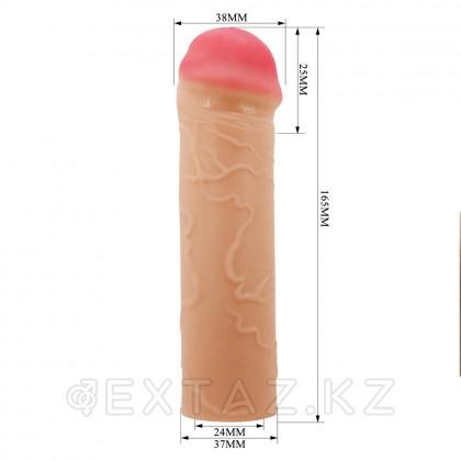 Реалистичная насадка на пенис Nile, бежевый, 16,5 см от sex shop Extaz фото 9