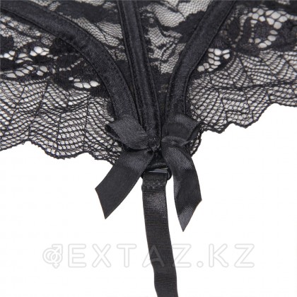 Кружевной пояс для чулок Black Sexy Lace (M-L) от sex shop Extaz фото 7