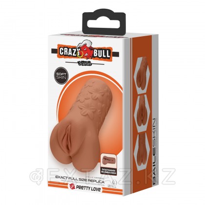 Реалистичный мастурбатор в виде вагины Scarlet темный от sex shop Extaz фото 2