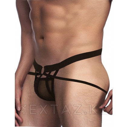 Мужские сексуальные трусики на ремешках черные (S) от sex shop Extaz фото 2
