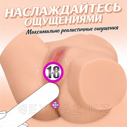 Реалистичный двойной мастурбатор Aiva (вагина+анус) от sex shop Extaz фото 8