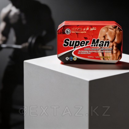 Возбуждающее средство для мужчин Super Man c витамином - (10 + 10) от sex shop Extaz фото 2