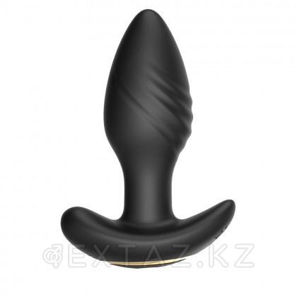 Анальный вибростимулятор с функцией вращения и пультом ДУ от sex shop Extaz фото 7