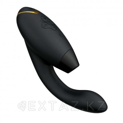Бесконтактный клиторальный стимулятор Womanizer Duo 2, черный от sex shop Extaz фото 2