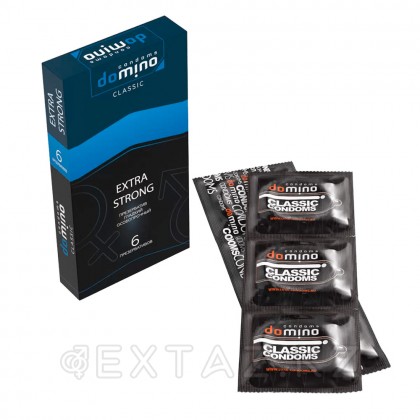 Презервативы DOMINO CLASSIC Extra Strong, особопрочные, 6 шт от sex shop Extaz фото 4
