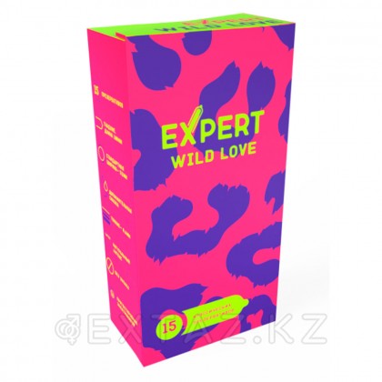 Презервативы EXPERT Wild Love, ребристый, точечный, ребристо-точечный, 15 шт от sex shop Extaz фото 2