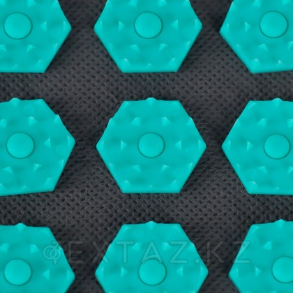 Ипликатор-коврик, тёмно-серый и бирюзовый, 28 × 64 см от sex shop Extaz фото 2