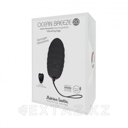 Виброяйцо Ocean Breeze 2.0 с пультом ДУ черное от Adrien Lastic от sex shop Extaz фото 3