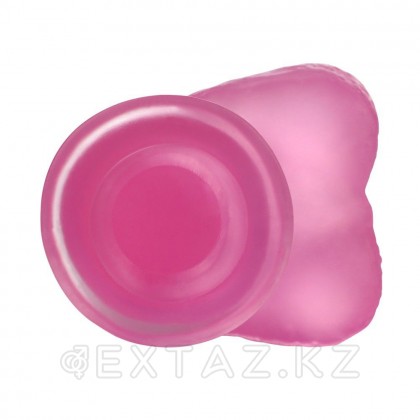 Полупрозрачный фаллоимитатор - small pink (15см Х 3.5см) от sex shop Extaz фото 3