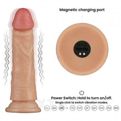 Вибратор реалистик Lovetoy Power Basics (15,5*4,5 см) от sex shop Extaz фото 3