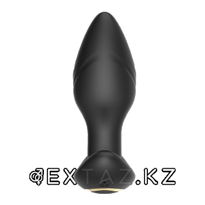 Анальный вибростимулятор с функцией вращения и пультом ДУ от sex shop Extaz фото 5