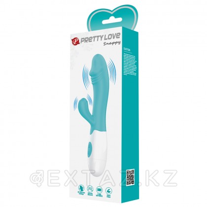 Бирюзовый вибратор-кролик Snappy (19) от sex shop Extaz фото 11