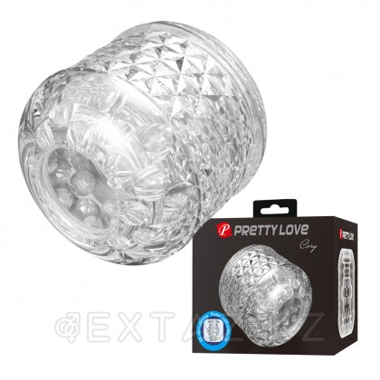 Мастурбатор с текстурированным каналом Cory прозрачный от sex shop Extaz