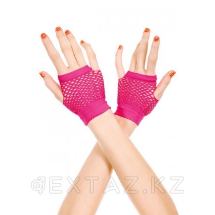Перчатки в сетку розовые от sex shop Extaz
