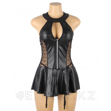 Сексуальное черное платье на завязках + стринги (XL-2XL) от sex shop Extaz фото 6