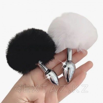 Анальный плаг Fluffy черный от Alive (L: 9*4,1 см.) от sex shop Extaz фото 2