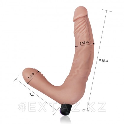Безремневой страпон с вибрацией IJOY от Lovetoy (21 см) от sex shop Extaz фото 5