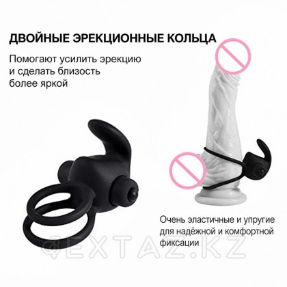 Эрекционное виброкольцо Power DUO clit cockring от sex shop Extaz фото 2