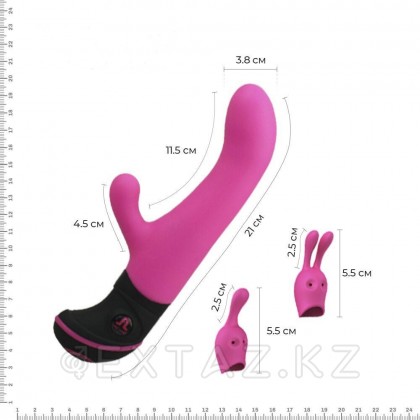 Вибратор-кролик с насадками Butch Cassidy от Adrien Lastic (17,8 *3,6 см.) от sex shop Extaz фото 3