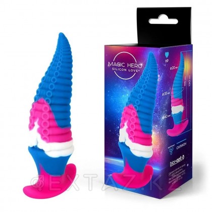 Анальная втулка Magic Hero розовый, белый и синий (L 130 мм, D 35 мм) от sex shop Extaz