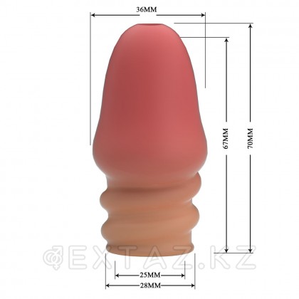 Стимулирующая насадка на головку пениса «Jeremye» телесная от sex shop Extaz фото 8