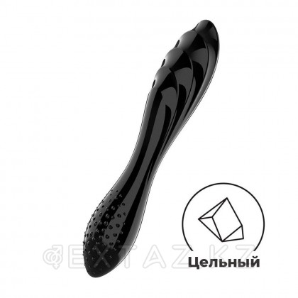 Стеклянный фаллоимитатор Satisfyer Dazzling Crystal (18,2×3,6 см), черный от sex shop Extaz