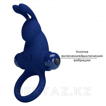 Эрекционное кольцо с вибрацией Blue rabbit от sex shop Extaz фото 6